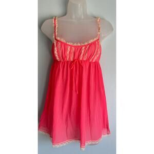 Vintage Victoria's Secret Babydoll Pink and Cream XS